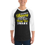 THINKING 3/4 sleeve raglan shirt