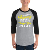 THINKING 3/4 sleeve raglan shirt