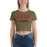 LOVE Women’s Crop Tee